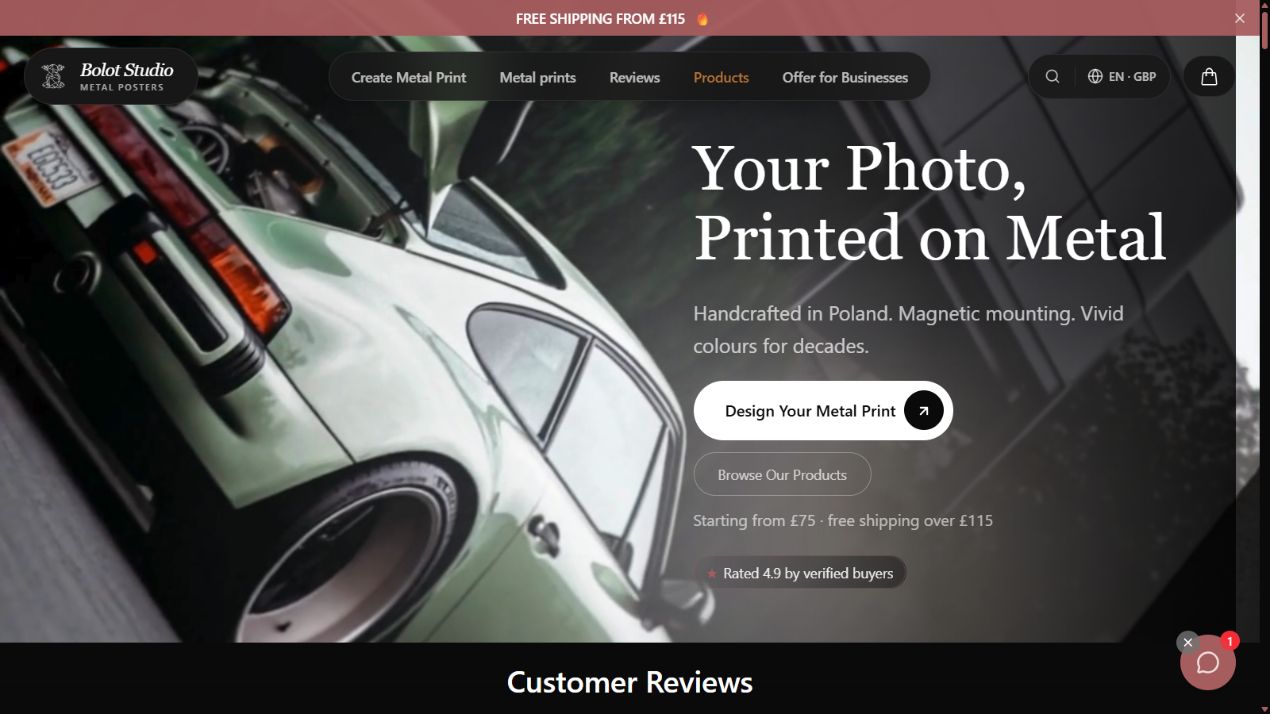 Bolot Studio website preview