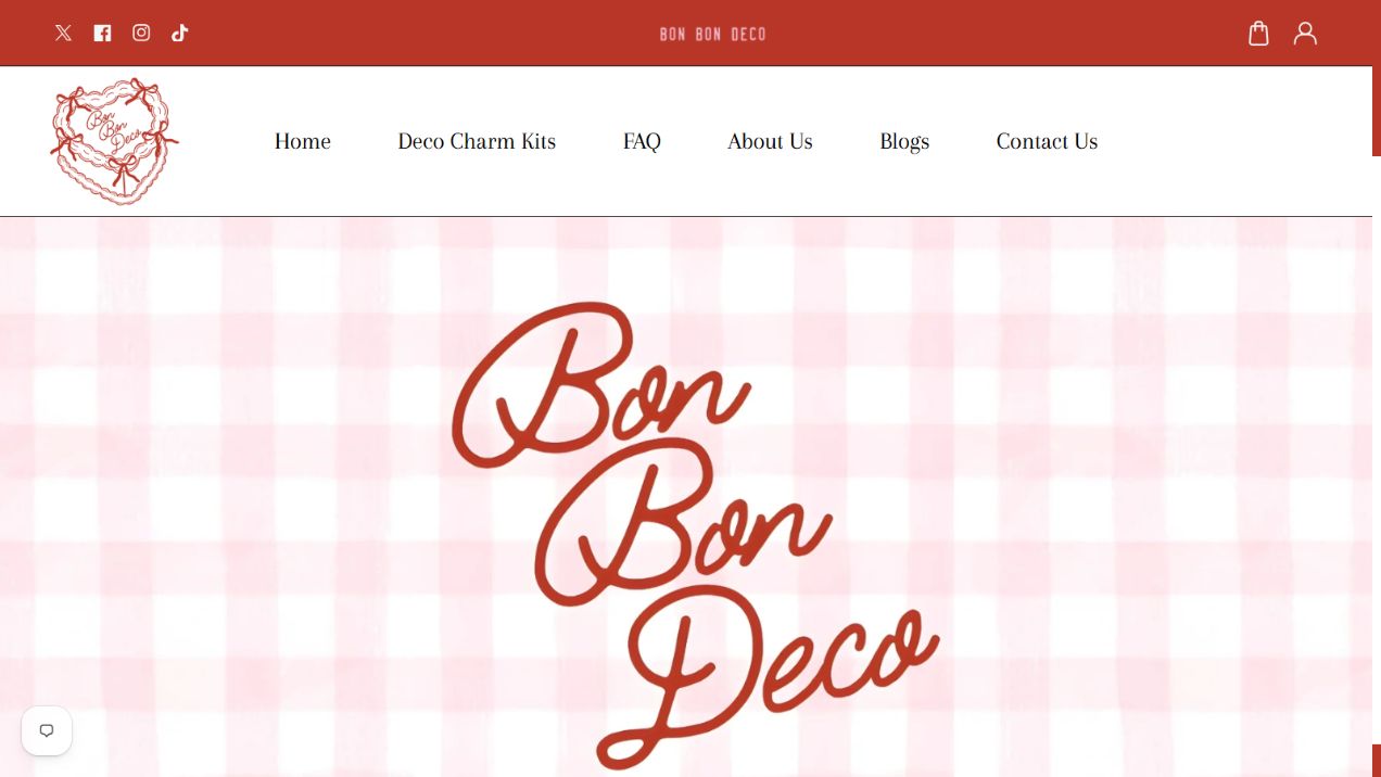 Bon Bon Deco website preview