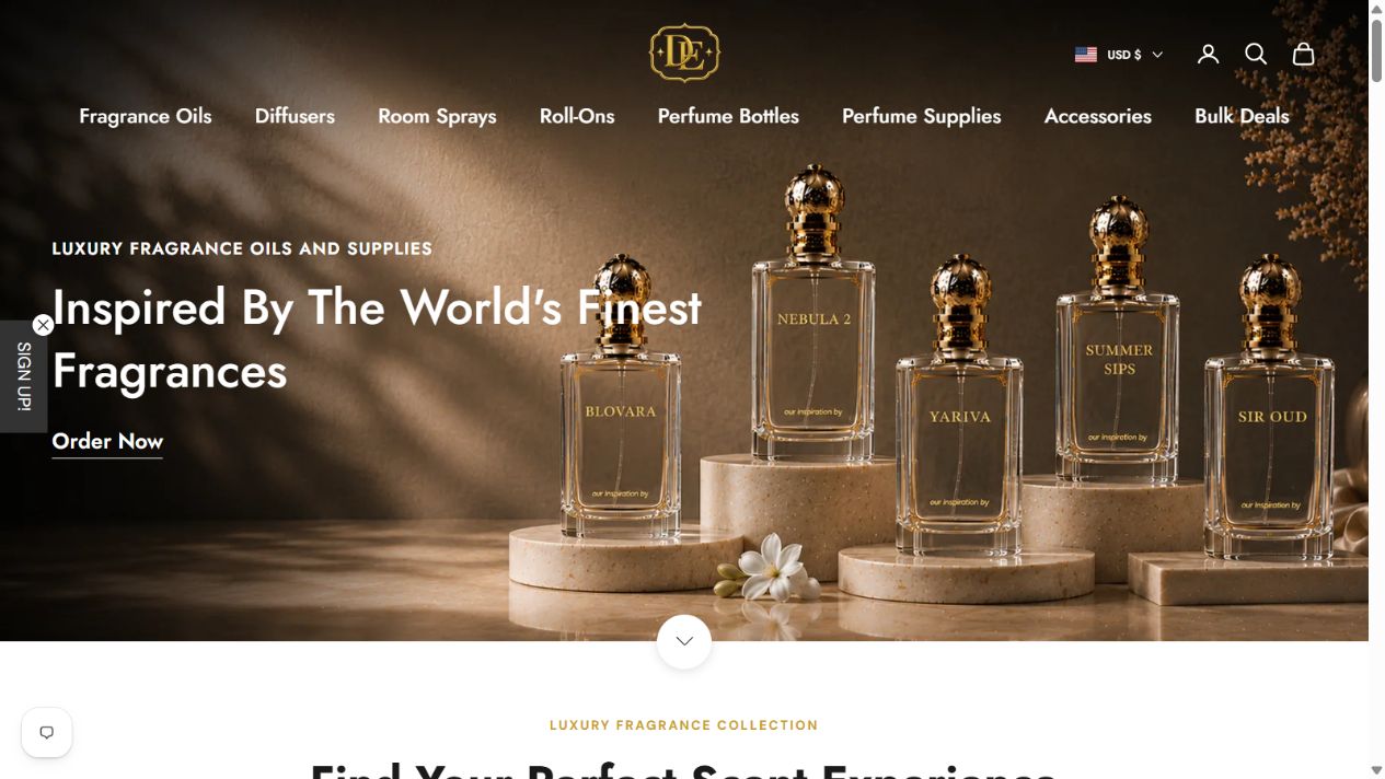 Deluxe Elixir website preview