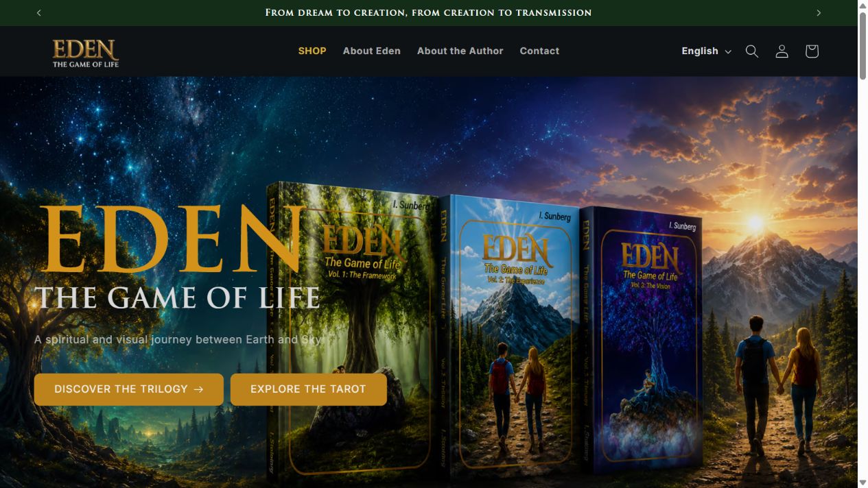 Eden Shop website preview