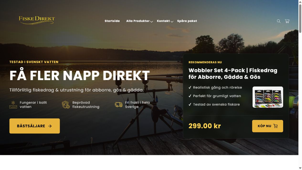 Fiske Direkt website preview