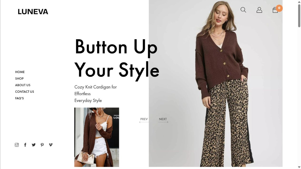 Luneva website preview